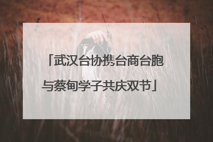 武汉台协携台商台胞与蔡甸学子共庆双节