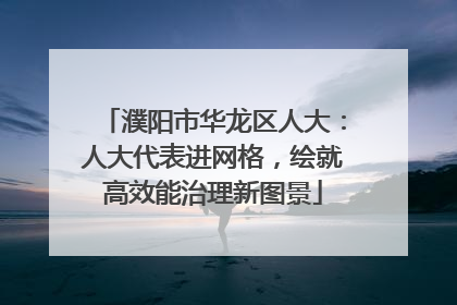 濮阳市华龙区人大：人大代表进网格，绘就高效能治理新图景