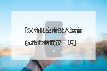 汉商低空港投入运营 航线覆盖武汉三镇