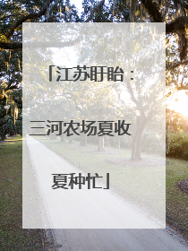 江苏盱眙：三河农场夏收夏种忙