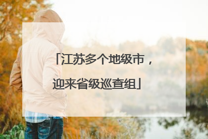 江苏多个地级市，迎来省级巡查组