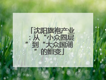 沈阳旗袍产业：从“小众圈层”到“大众国潮”的嬗变