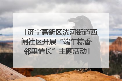济宁高新区洸河街道西闸社区开展“端午粽香·邻里情长”主题活动