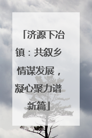 济源下冶镇：共叙乡情谋发展，凝心聚力谱新篇