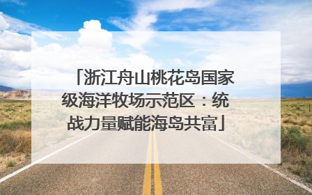 浙江舟山桃花岛国家级海洋牧场示范区：统战力量赋能海岛共富