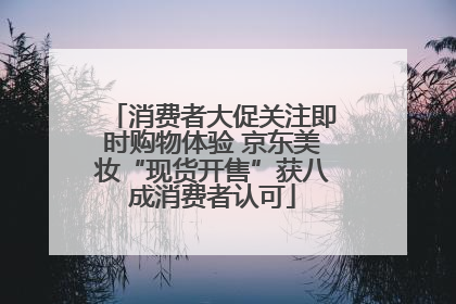 消费者大促关注即时购物体验 京东美妆“现货开售”获八成消费者认可