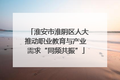 淮安市淮阴区人大推动职业教育与产业需求“同频共振”