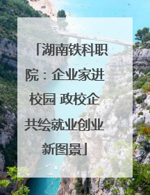 湖南铁科职院：企业家进校园 政校企共绘就业创业新图景