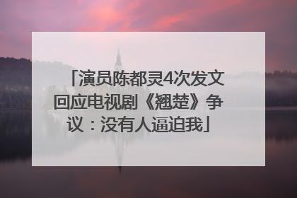 演员陈都灵4次发文回应电视剧《翘楚》争议：没有人逼迫我