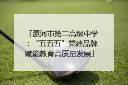漯河市第二高级中学：“五五五”党建品牌赋能教育高质量发展