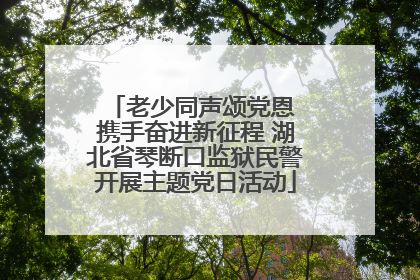 老少同声颂党恩 携手奋进新征程 湖北省琴断口监狱民警开展主题党日活动