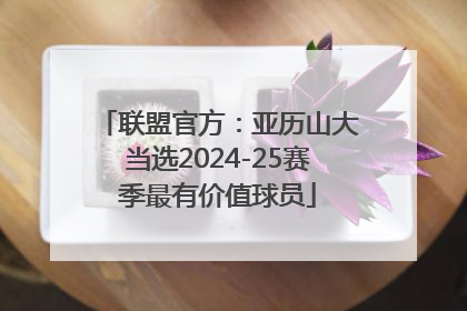 联盟官方：亚历山大当选2024-25赛季最有价值球员