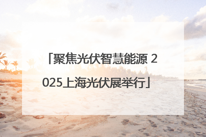 聚焦光伏智慧能源 2025上海光伏展举行
