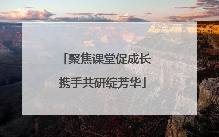 聚焦课堂促成长 携手共研绽芳华