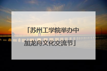 苏州工学院举办中加龙舟文化交流节