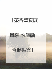 茶香盛宴展风采 农旅融合促振兴