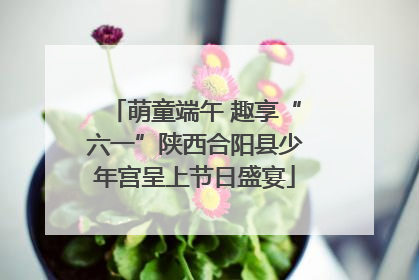 萌童端午 趣享“六一”陕西合阳县少年宫呈上节日盛宴