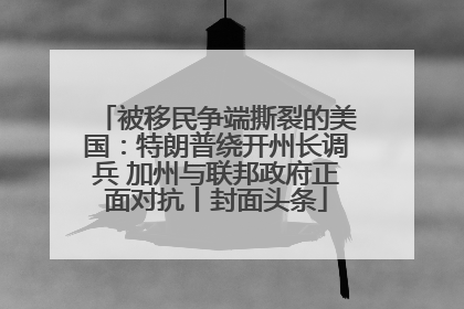 被移民争端撕裂的美国：特朗普绕开州长调兵 加州与联邦政府正面对抗丨封面头条