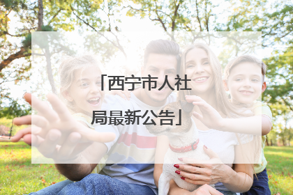 西宁市人社局最新公告
