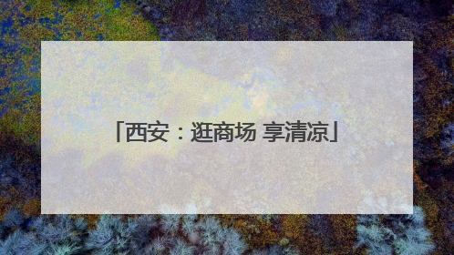 西安：逛商场 享清凉