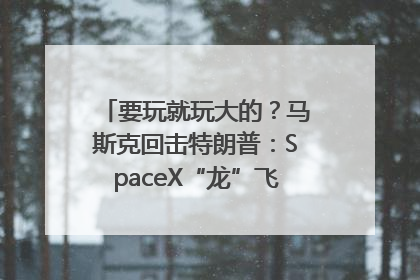 要玩就玩大的？马斯克回击特朗普：SpaceX“龙”飞船将立即退役！