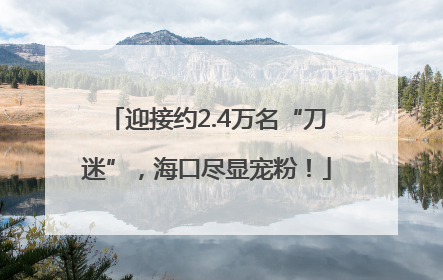 迎接约2.4万名“刀迷”，海口尽显宠粉！