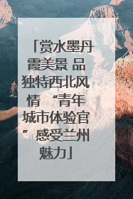 赏水墨丹霞美景 品独特西北风情 “青年城市体验官”感受兰州魅力