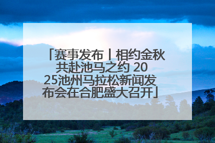 赛事发布丨相约金秋 共赴池马之约 2025池州马拉松新闻发布会在合肥盛大召开