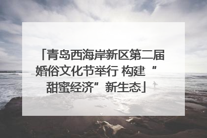 青岛西海岸新区第二届婚俗文化节举行 构建“甜蜜经济”新生态