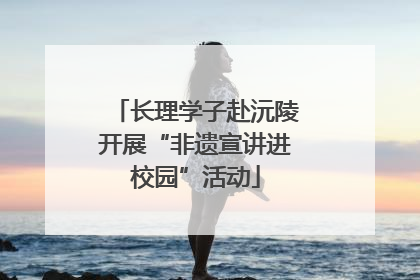 长理学子赴沅陵开展“非遗宣讲进校园”活动