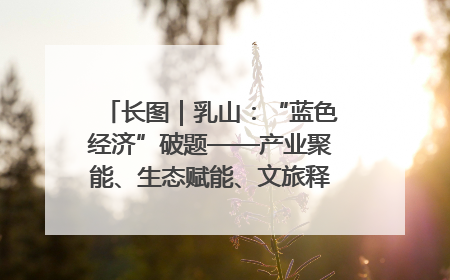 长图｜乳山：“蓝色经济”破题——产业聚能、生态赋能、文旅释能的协同路径
