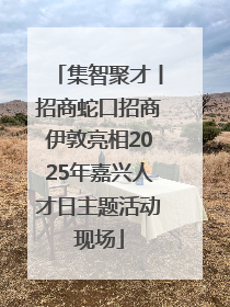 集智聚才丨招商蛇口招商伊敦亮相2025年嘉兴人才日主题活动现场