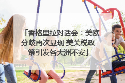 香格里拉对话会：美欧分歧再次显现 美关税政策引发各大洲不安