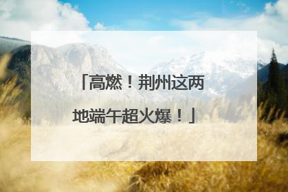 高燃！荆州这两地端午超火爆！