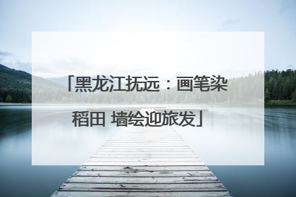 黑龙江抚远：画笔染稻田 墙绘迎旅发