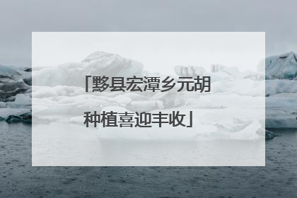 黟县宏潭乡元胡种植喜迎丰收