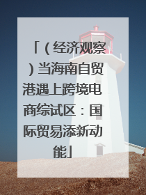 （经济观察）当海南自贸港遇上跨境电商综试区：国际贸易添新动能