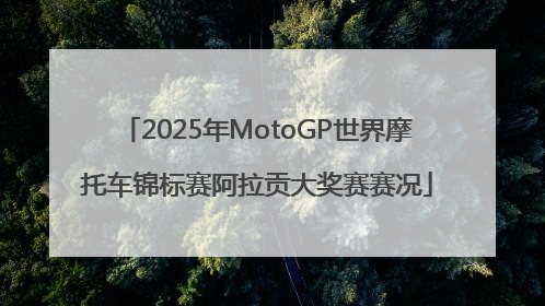 2025年MotoGP世界摩托车锦标赛阿拉贡大奖赛赛况
