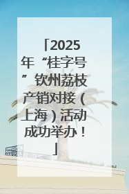 2025年“桂字号”钦州荔枝产销对接（上海）活动成功举办！