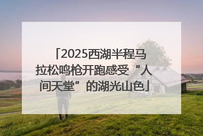 2025西湖半程马拉松鸣枪开跑感受“人间天堂”的湖光山色